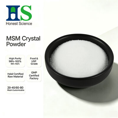 Polvo de cristal MSM de grado USP | Dimetilsulfona CAS 67‑71‑0 Materia prima a granel